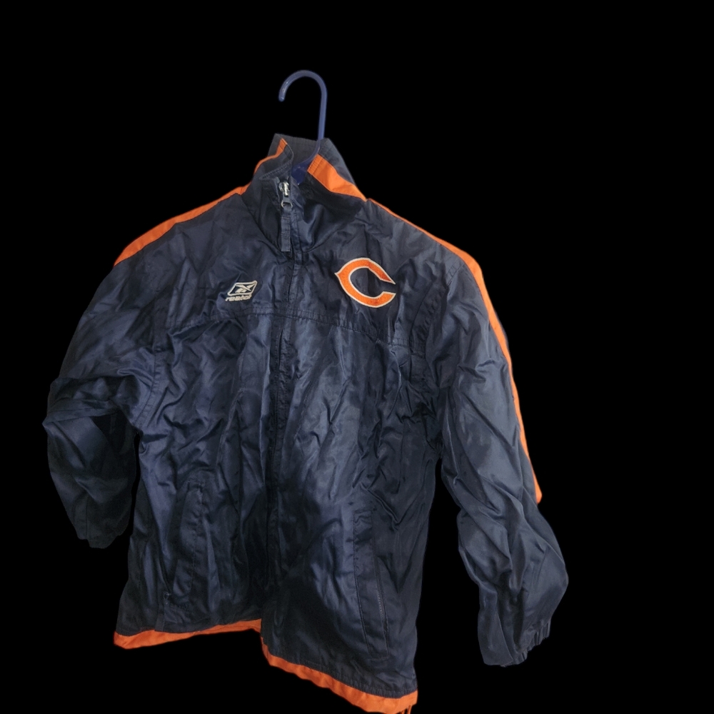 Chicago Bears Youth Jacket Size S (8) Reebok  Blue Winter Coat Football NFL